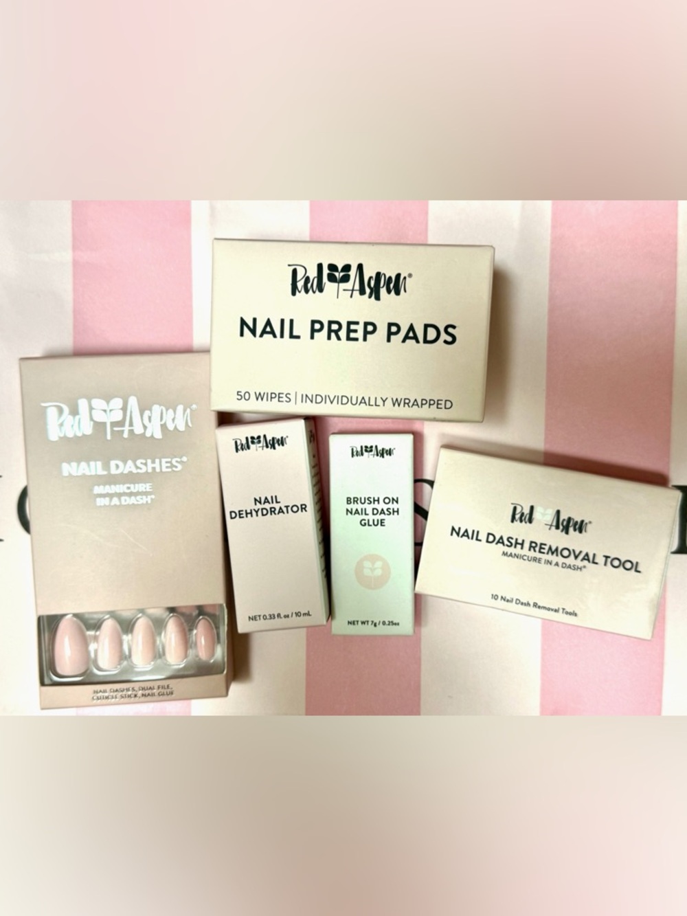 New in boxes Red Aspen Nail Care Lot Bundle - Cuticle oil and free gift